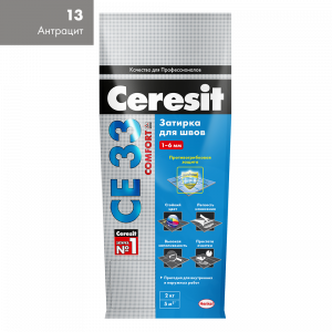 CERESIT CE33 затирка для швов Антрацит 2 кг./12  2092519